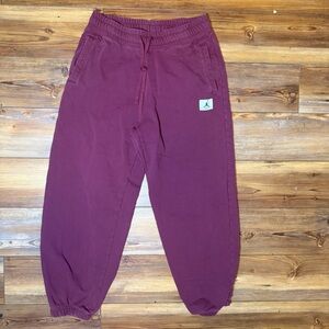 Jordan Men's Burgundy Sweat Joggers size M